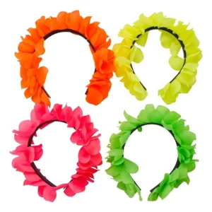 Tiaras De Pétalos fluo x 12 un
