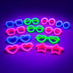 Lentes de plástico flúor x12 unidades