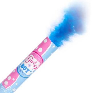 Tubo lanza polvo azul para revelación de sexo 38cm