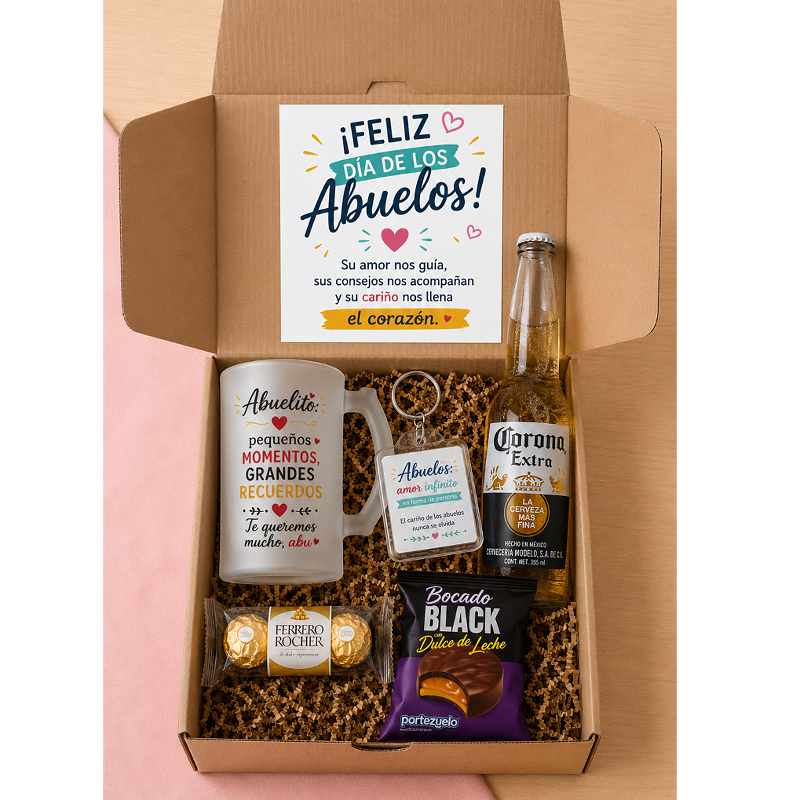 Caja Regalo Día De Los Abuelos Personalizable Premium