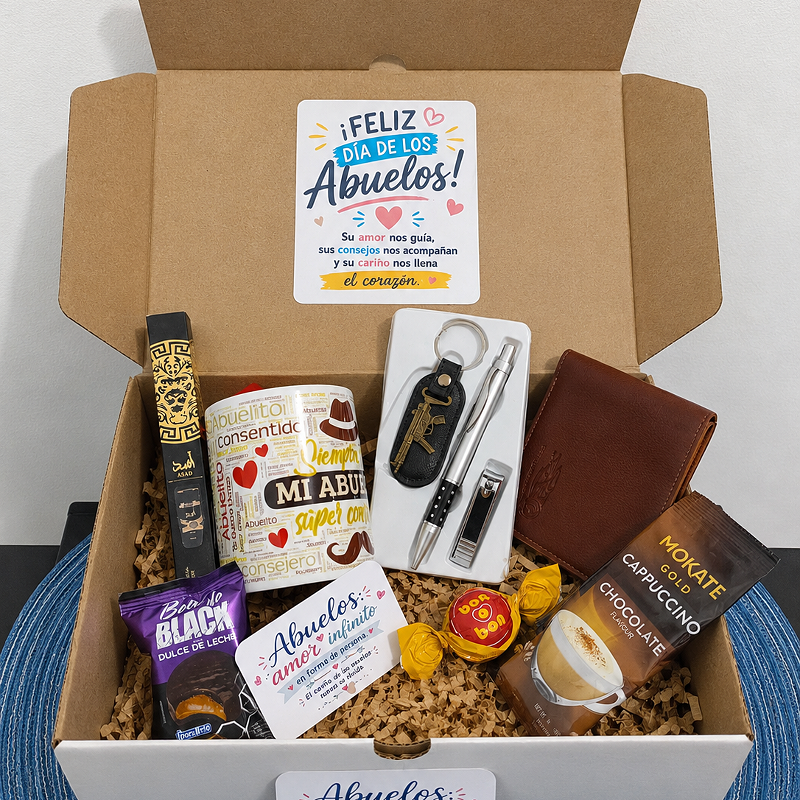 Regalo Para Abuelo Box Premium Día De Los Abuelos