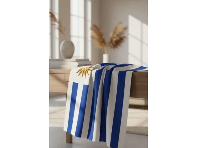 Bandera Uruguay Grande Tela Decoración Y Fútbol 60x90